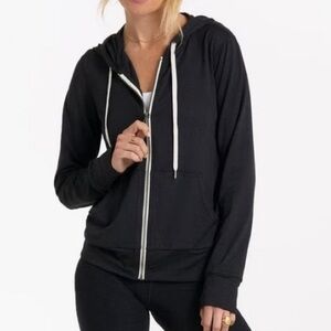Vuori Halo Performance Hoodie, full zip, Medium, black
